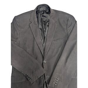Claiborne Corduroy Sport Coat Jacket Men's Charcoal Gray Size XL Classic‎ Career